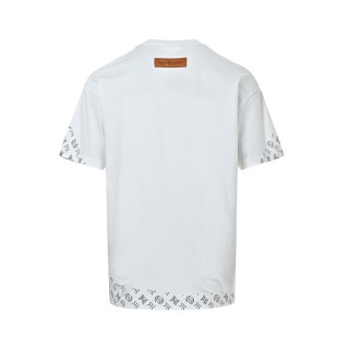 Louis Vuitton White LV Logo Short Sleeve T-Shirt view 9