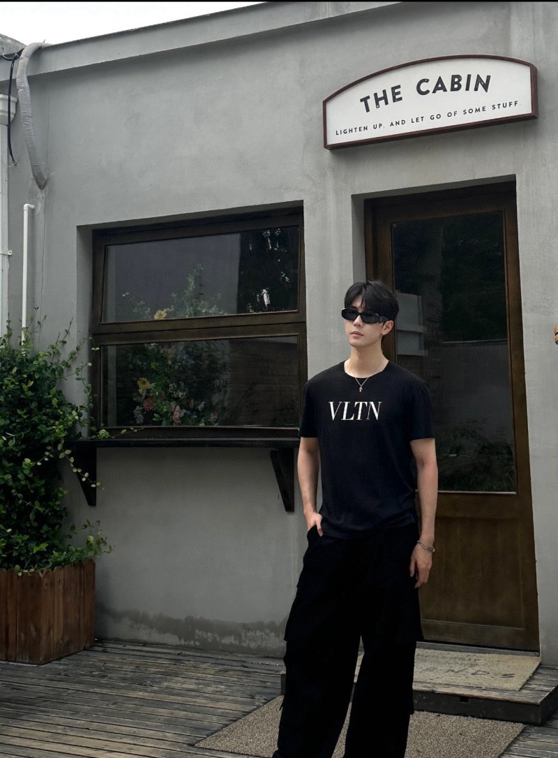 Valentino VLTN Black Short Sleeve T-Shirt