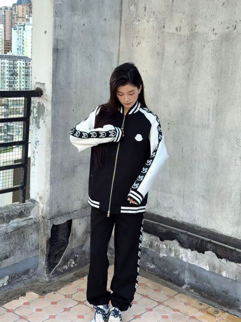 Black Taped Logo Trackpants with Stripe Detailing view