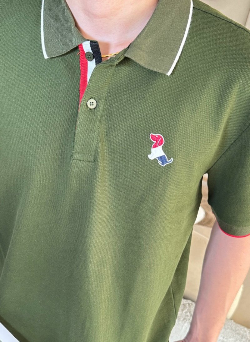 Burberry Classic Polo Shirt Sage Green