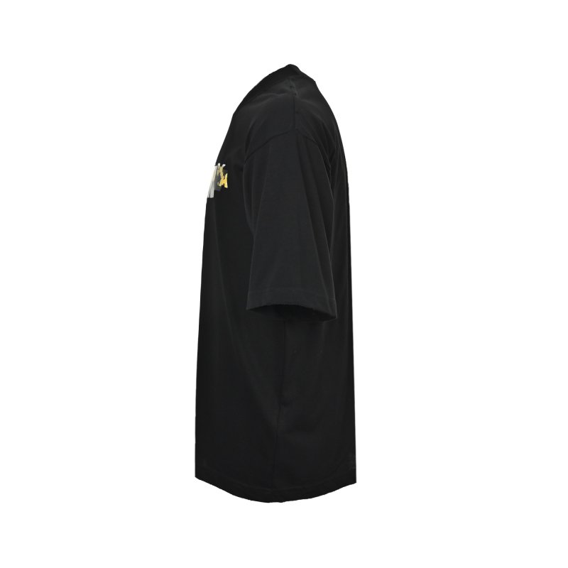 Black Gold Foil Graphic Short Sleeve T-Shirt view