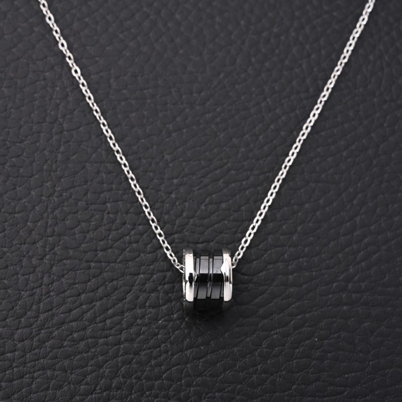 Bvlgari Charity Silver Chain Pendant Necklace view