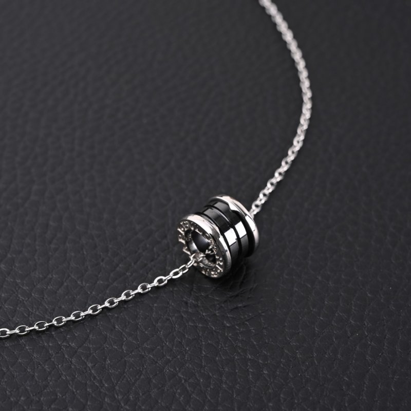Bvlgari Charity Silver Chain Pendant Necklace view