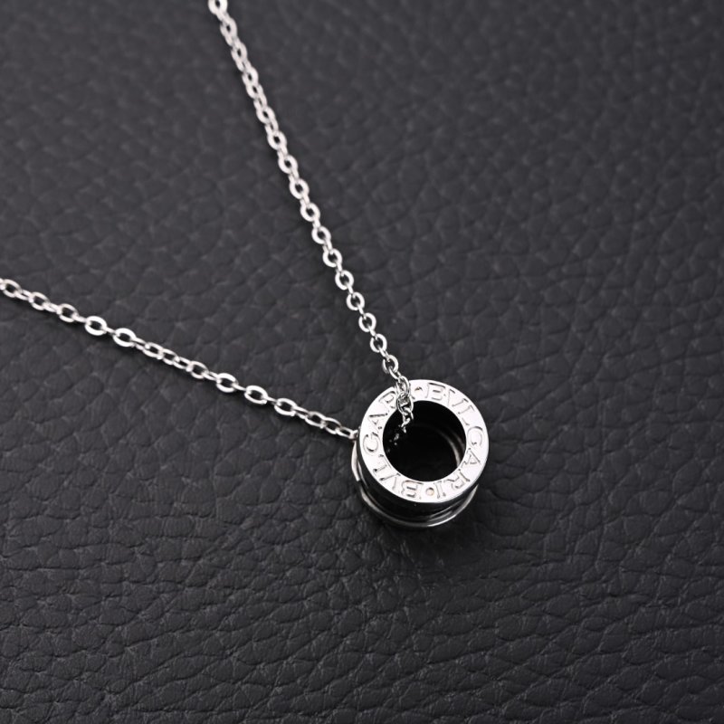 Bvlgari Charity Silver Chain Pendant Necklace view