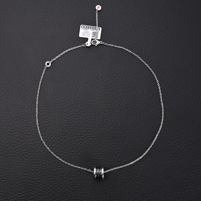Bvlgari Charity Silver Chain Pendant Necklace view