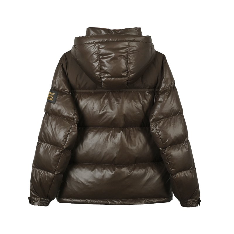 Chanel Brown Quilted Down Puffer Jacket view