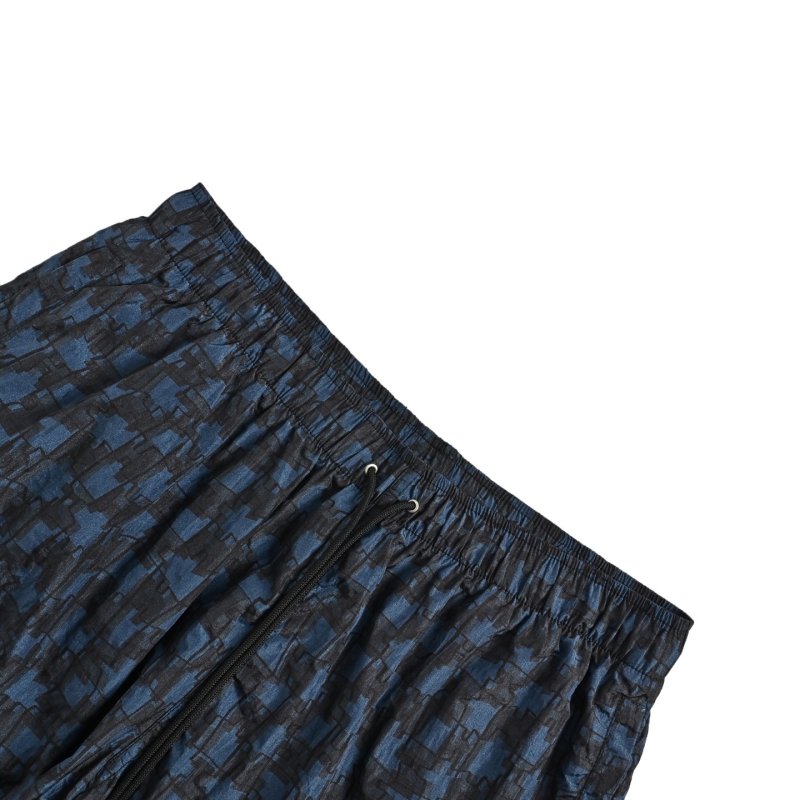 Navy Monogram Print Shorts view