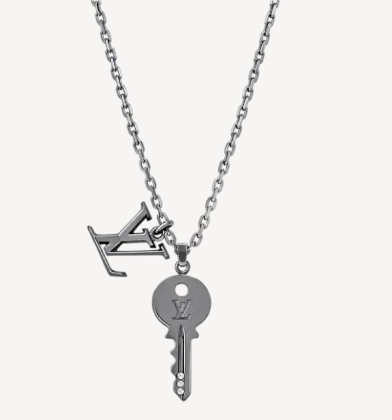 Louis Vuitton Key Pendant Black Chain Necklace view