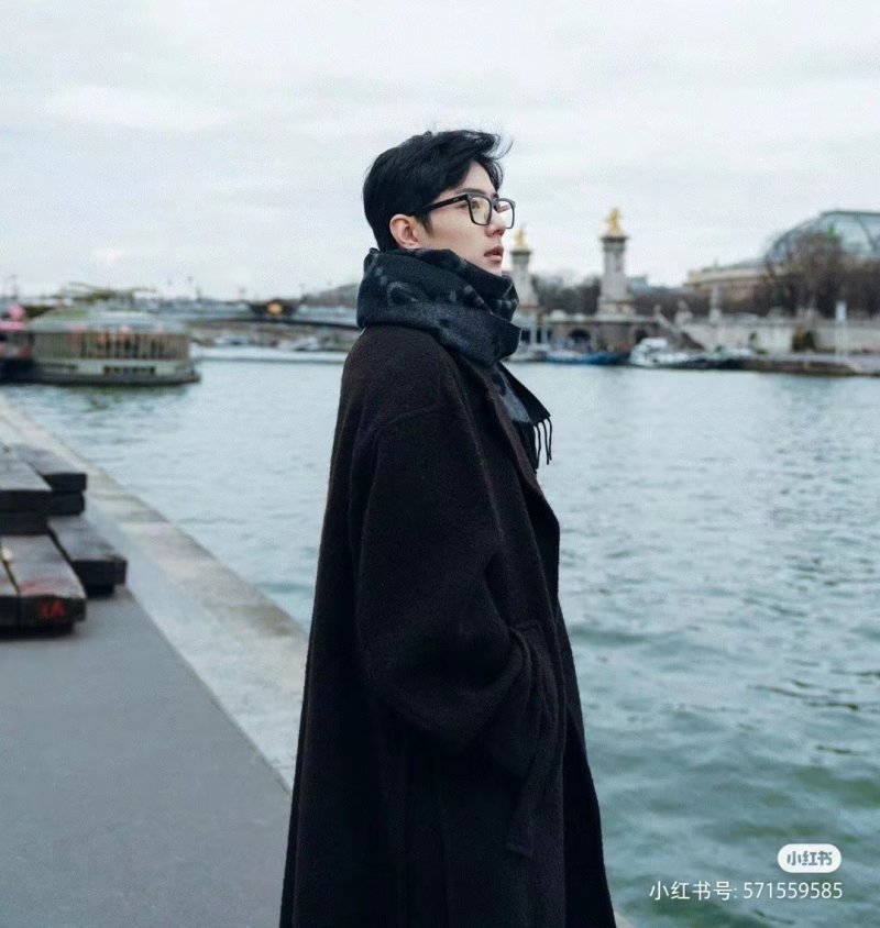 Gucci GG Jacquard Double-Face Wool Scarf Black view