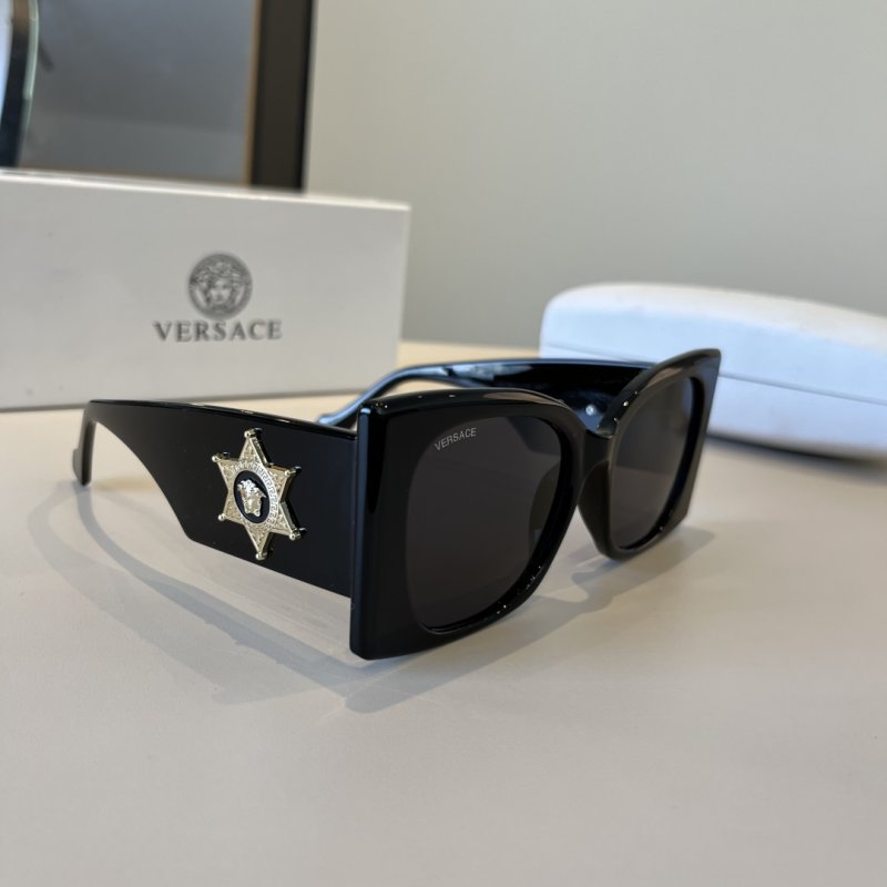 Versace Medusa Star Black Sunglasses