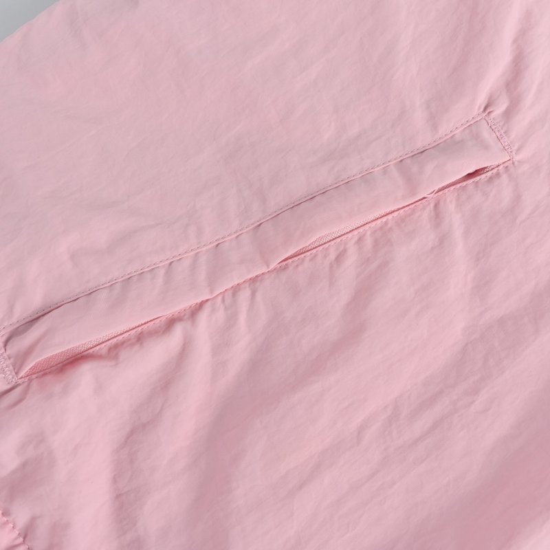 Pink Fleece Half-Zip Oversized Jacket view