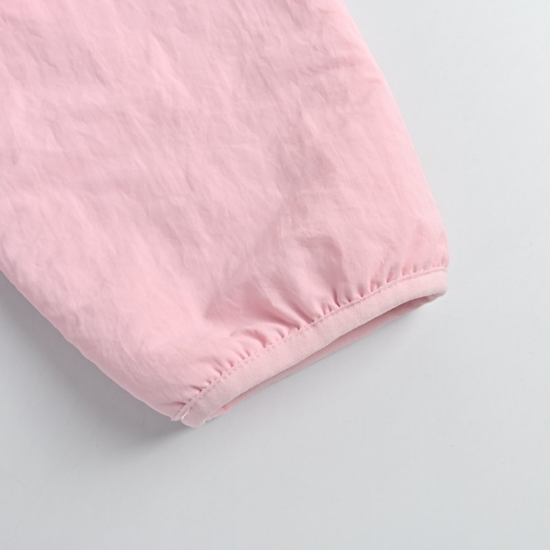 Pink Fleece Half-Zip Oversized Jacket view