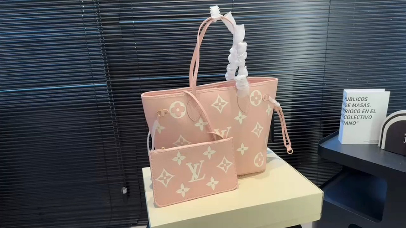 Louis Vuitton Monogram Canvas Tote Bag Blush Pink