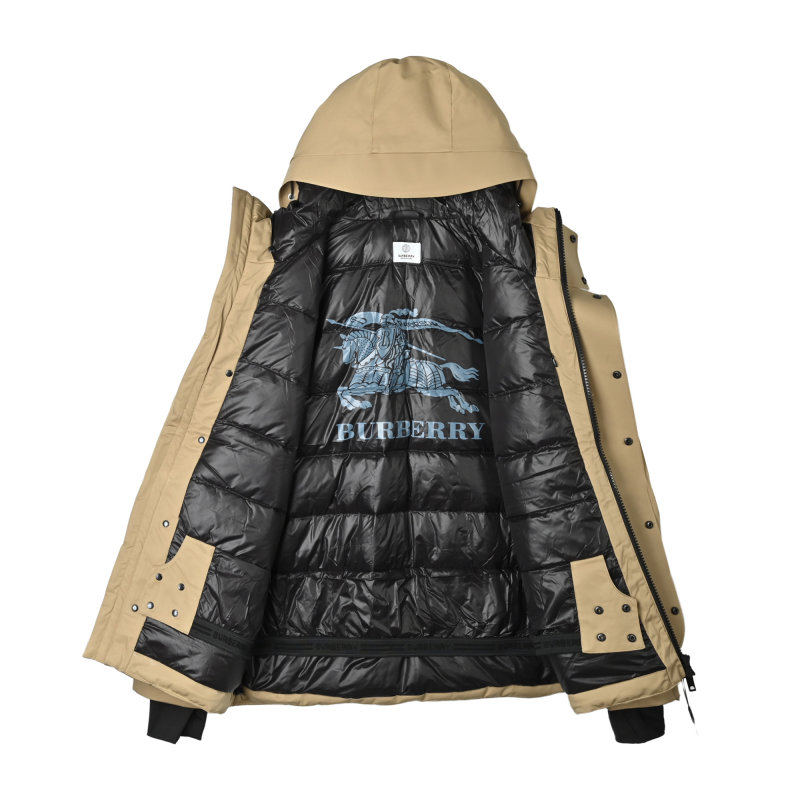 Stone Island Beige Down Jacket with Black Hood Lining view