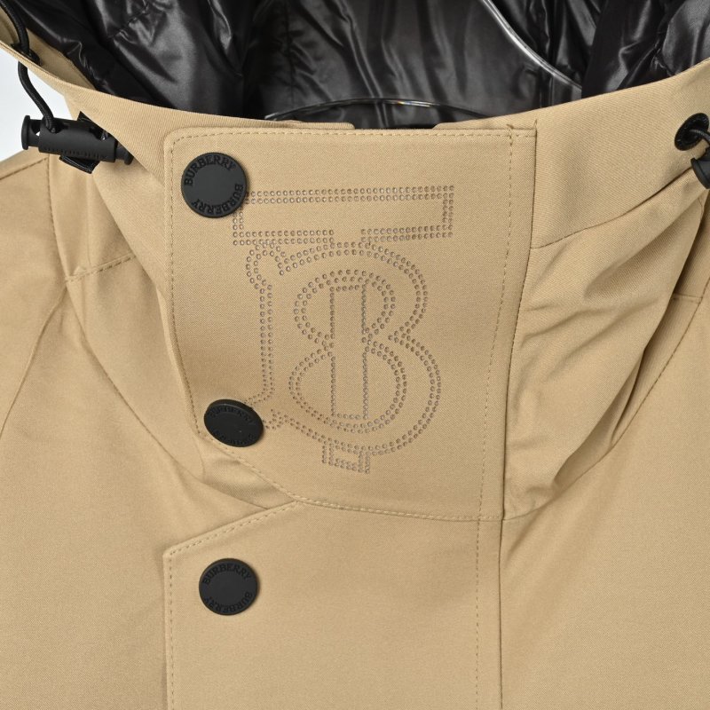 Stone Island Beige Down Jacket with Black Hood Lining view