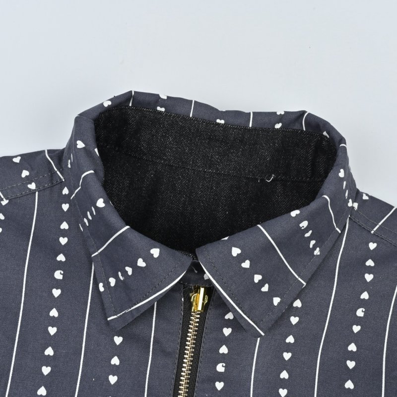 Essentials Black Puffed Denim Jacket view