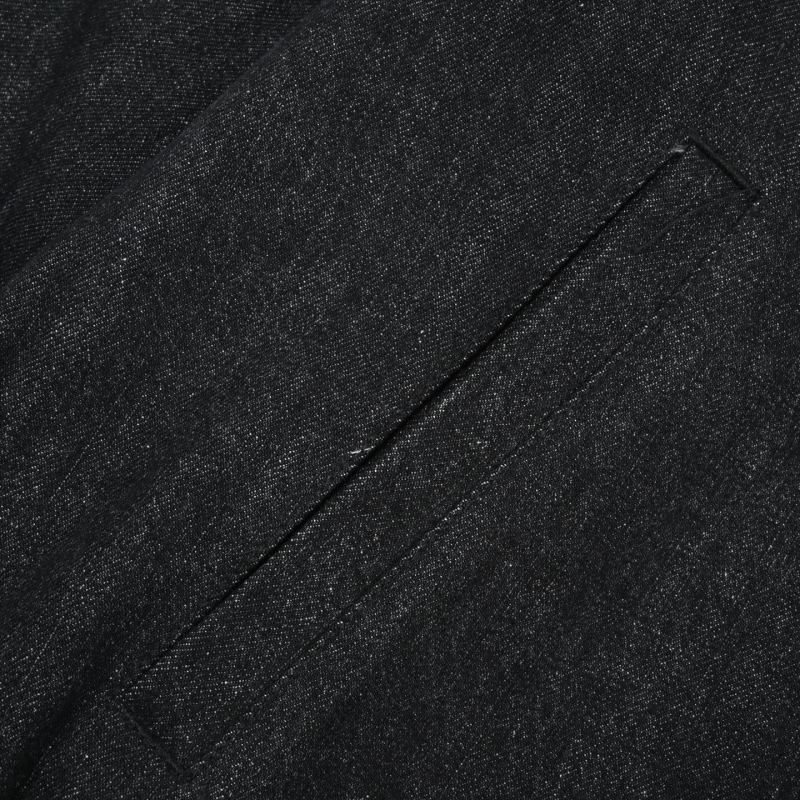 Essentials Black Puffed Denim Jacket view
