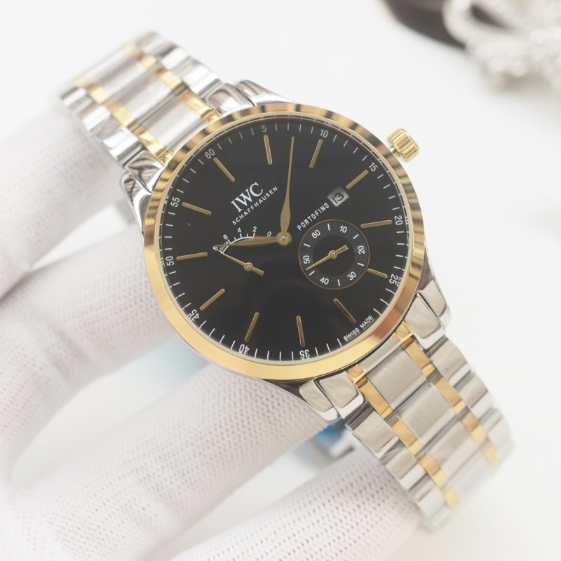 IWC Portofino Two-Tone Black Dial Automatic Watch