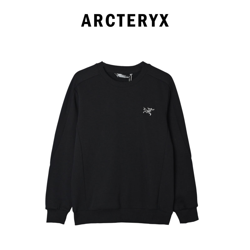 Arc'teryx Black Fleece-Lined Crewneck Sweatshirt