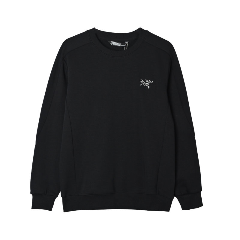 Arc'teryx Black Fleece-Lined Crewneck Sweatshirt view