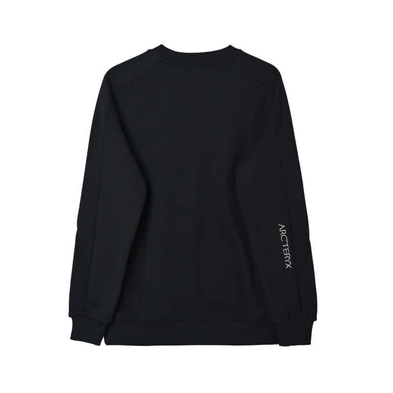 Arc'teryx Black Fleece-Lined Crewneck Sweatshirt view