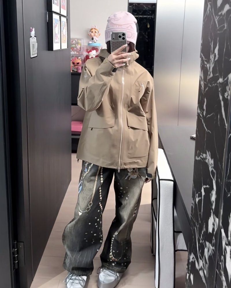 Stone Island Beige Technical Windbreaker Jacket