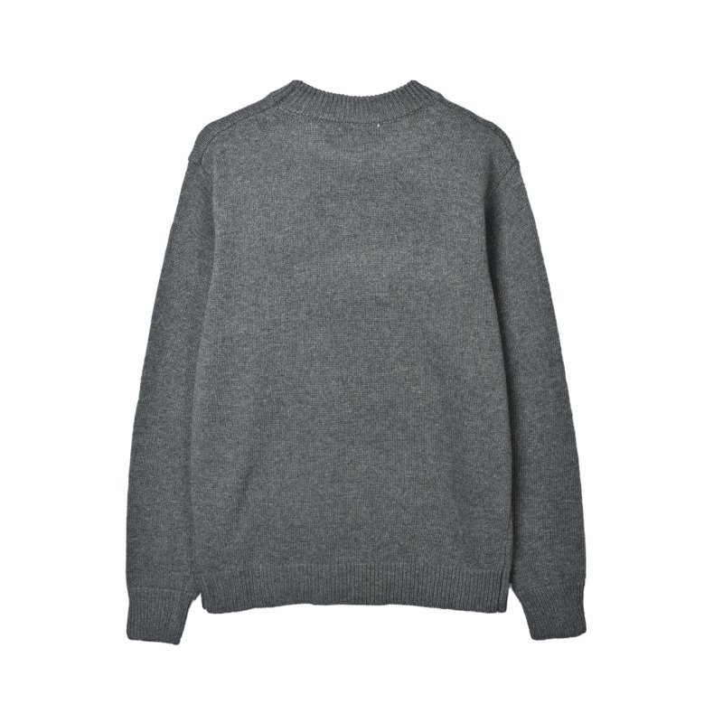 Gucci Interlocking G Red Web Grey Crewneck Sweater view