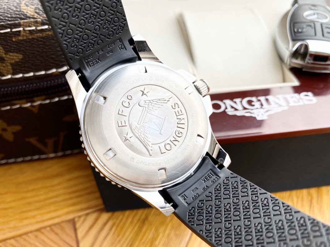 Longines Conquest Black Dial Automatic Steel Watch 40mm view