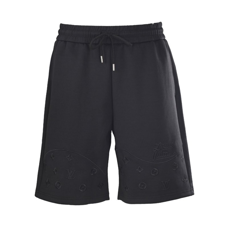 Louis Vuitton Monogram Embroidered Black Shorts