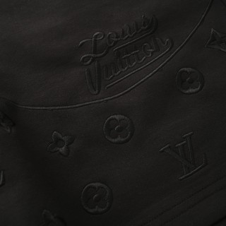 Louis Vuitton Monogram Embroidered Black Shorts view 5