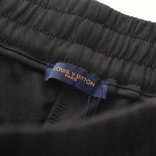 Louis Vuitton Monogram Embroidered Black Shorts view 6