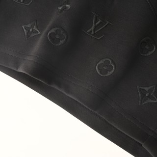 Louis Vuitton Monogram Embroidered Black Shorts view 7
