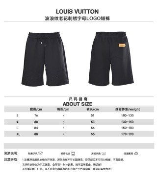 Louis Vuitton Monogram Embroidered Black Shorts view 10