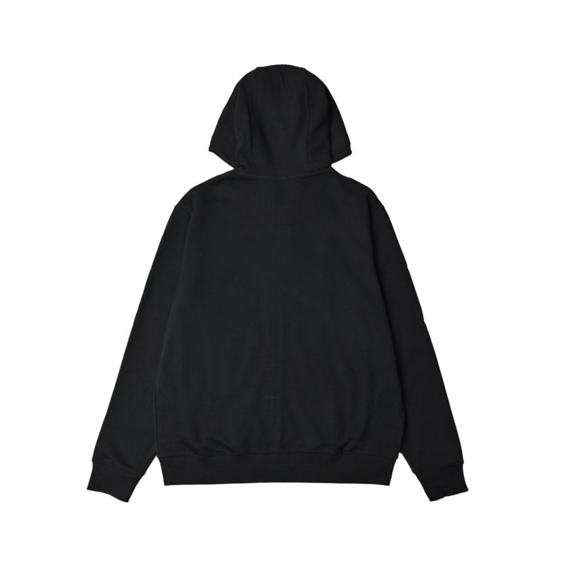 Black Zip Hoodie Jacket with Cargo Details view