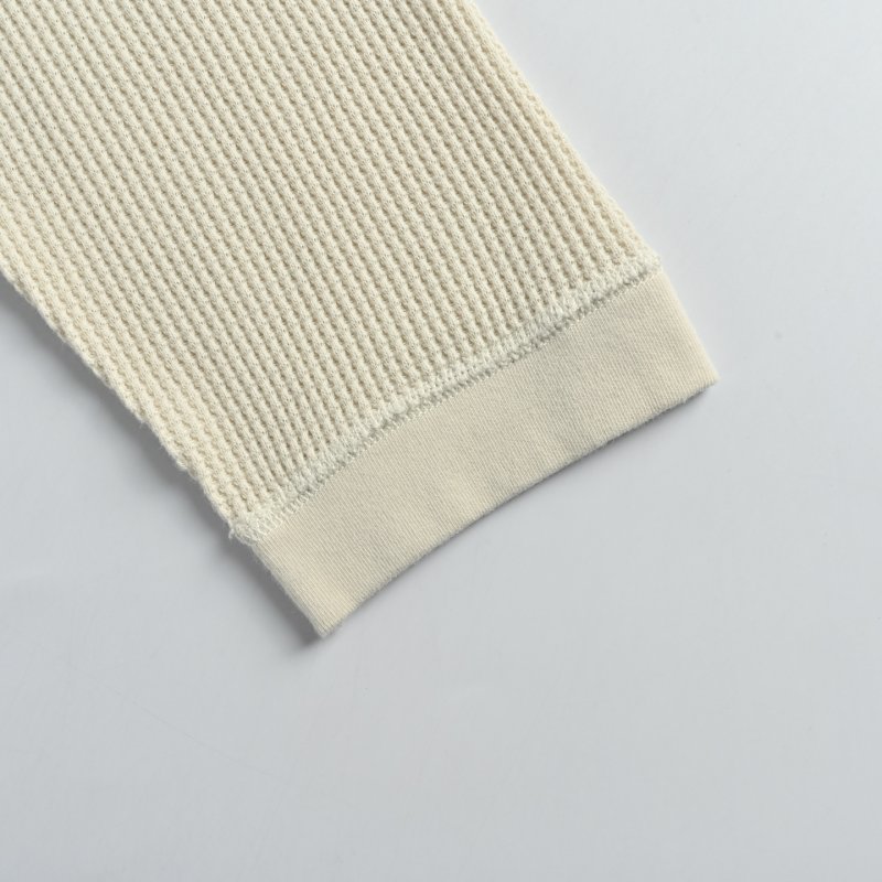 Stüssy Cream Ribbed Long Sleeve Graphic Tee view