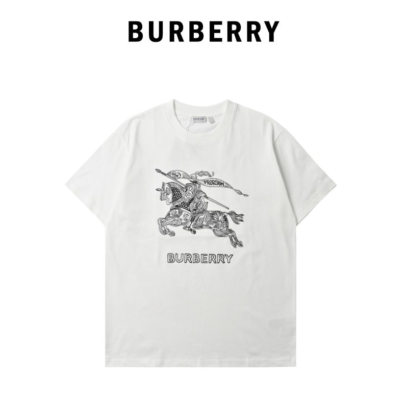 Burberry White Knight Graphic T-Shirt view