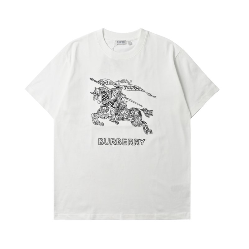 Burberry White Knight Graphic T-Shirt view