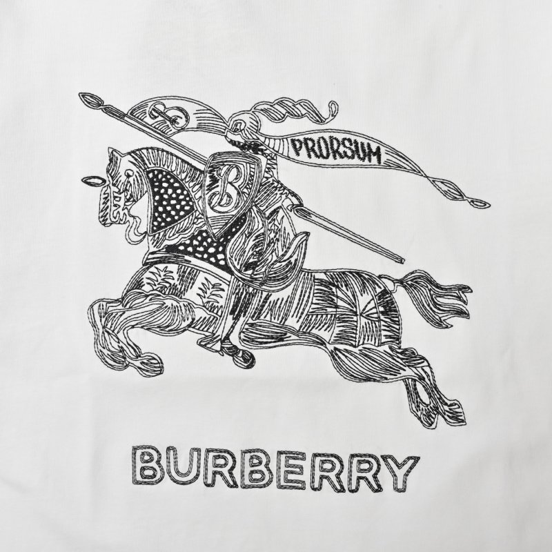 Burberry White Knight Graphic T-Shirt view