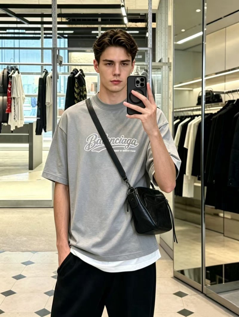 Balenciaga Perfect Desire Team Grey T-Shirt view