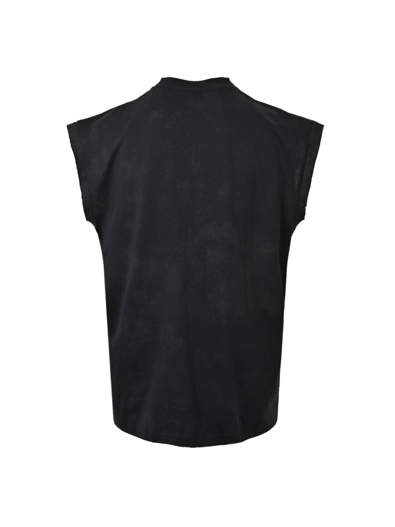 Black Cityscape Graphic Print Sleeveless T-Shirt view