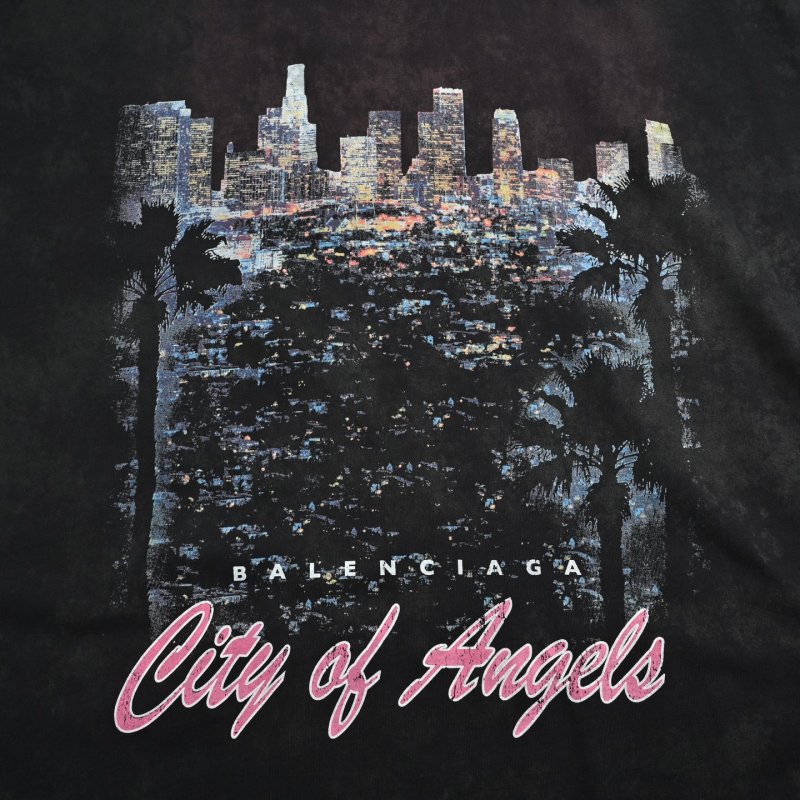 Black Cityscape Graphic Print Sleeveless T-Shirt view