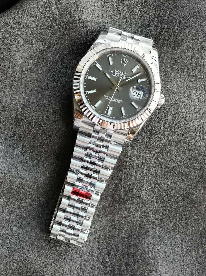 Rolex Datejust 41mm Steel Black Dial Watch view