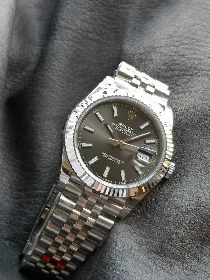 Rolex Datejust 41mm Steel Black Dial Watch view