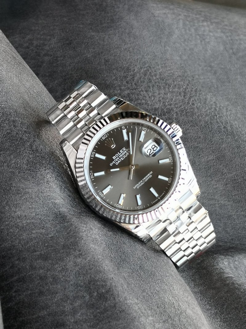 Rolex Datejust 41mm Steel Black Dial Watch view