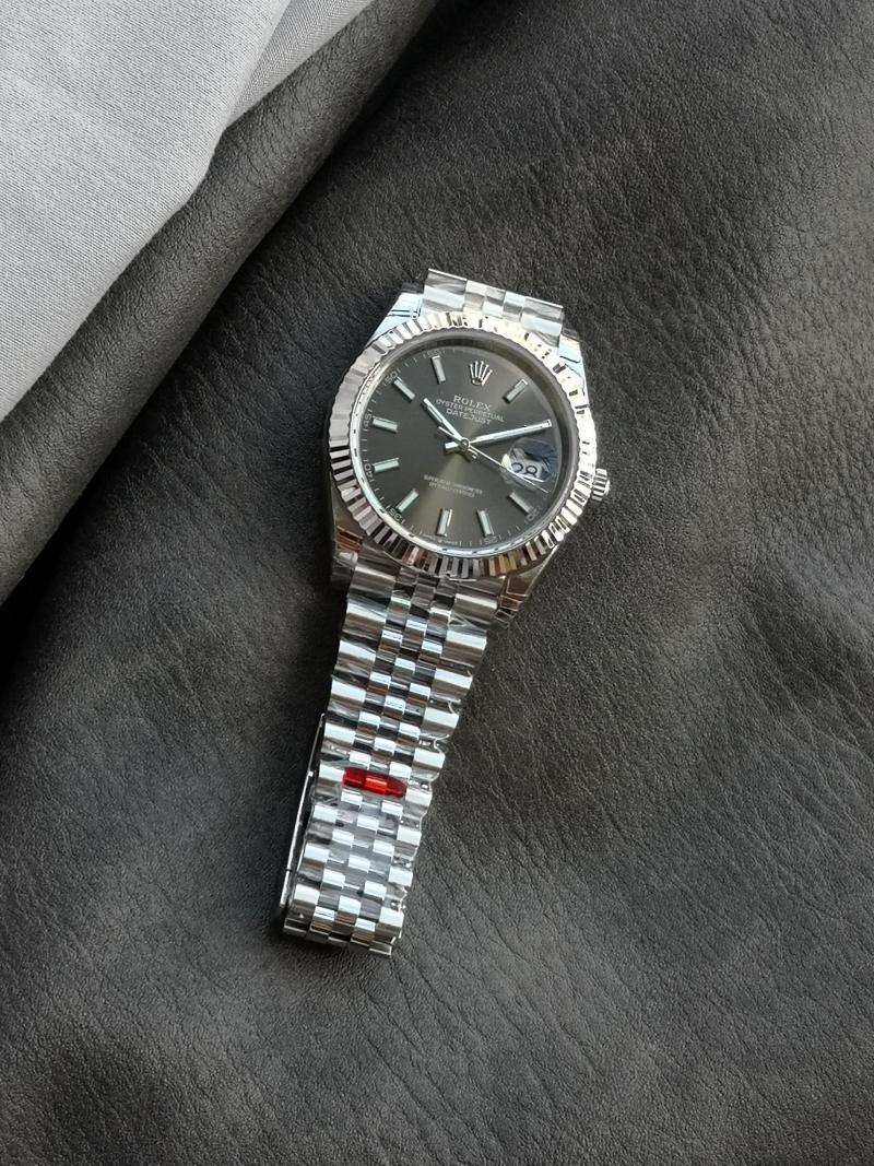 Rolex Datejust 41mm Steel Black Dial Watch view