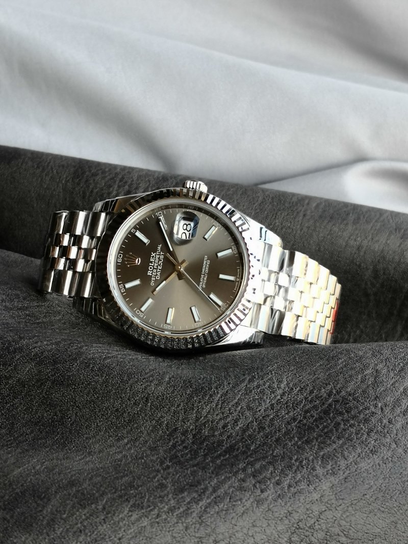Rolex Datejust 41mm Steel Black Dial Watch view