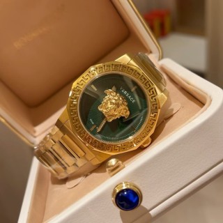 Versace Gold Medusa Green Dial Watch