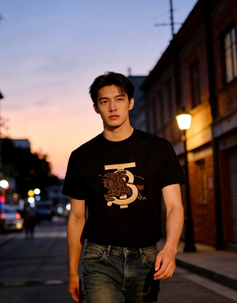 Burberry Monogram Graphic Black T-Shirt