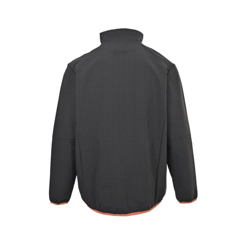 Patagonia Logo Zip Fleece Jacket Black Grey view