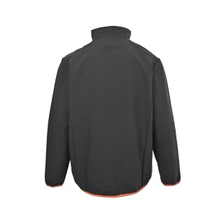 Patagonia Logo Zip Fleece Jacket Black Grey view 3